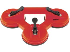 Ventosa Tripla Profissional Borracha C/ Sucção Capacidade 120kg p/ Transporte de Vidros Porcelanatos