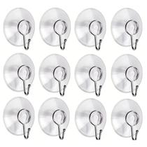 Ventosas de Silicone C/ Ganchos de Metal Utilidades Transparentes