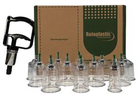 Ventosaterapia Chinesa - Kit Com 12 Ventosas Ultra Resistentes - RoloPlastic