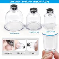 Ventosaterapia eletrica kit 6 ventosas copos recarregavel