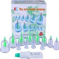 Ventosaterapia kit 12 copos massoterapia succao estetica
