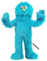 Ventríloquo de corpo inteiro Puppet Silly Puppets Blue Monster de 30 cm