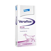 Veraflox 60mg Antimicrobiano Para Cães Bayer C/7 Comprimidos - ELANCO
