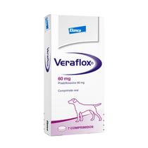 Veraflox 60mg Antimicrobiano Para Cães C/7 Comprimidos