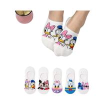 Verão Feminino Dos Desenhos Animados Animal Urso Mouse Curto Tornozelo Meias 5 Pares Kawaii Algodão