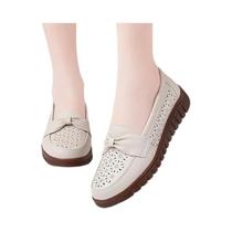 Verão Feminino Leve Respirável Fundo Macio Antiderrapante Casual Confortável Mocassins Tênis