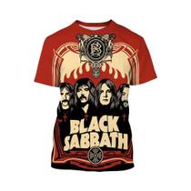 Verão nova moda preto sabbath masculino 3d impresso camiseta hip hop casual legal manga curta