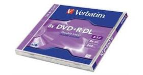 Verbatim 8x DVD+R DL Double Layer / Couche 240min 8.5GB 8x Speed Verbatim 8x DVD+R DL Double Layer / Couche 240min 8.5GB 8x Speed