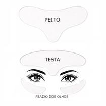 Verdadeiro Kit Anti Rugas Silicones Para Peito Testa Olhos Lavável Durável - ENTREGA IMEDIATA