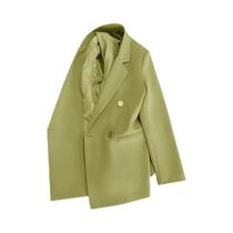 Verde Doce Rua Terno Jaqueta Feminina Primavera Outono Coreano Celebridade Casual Blazer