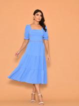 Verde midi luxo lisa duna manga curto renda na cintura 5153