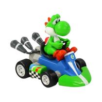 Verde Yoshi Donkey Kong Bowser Luigi Toad Princesa Peach Super Mario Pull Back Car Action Figures