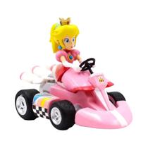 Verde Yoshi Donkey Kong Bowser Luigi Toad Princesa Peach Super Mario Pull Back Car Action Figures