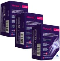 Verical resveratrol kit c/3 cxs c/60 cprs cada + cálcio ossos fortes + vitamina d3 + k2 + manésio