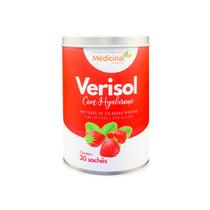 Verisol com Hyaluronic 30 sachês Morango Medicinal