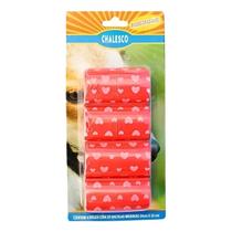 Vermelho Refil Cata Caca Com 4 Rolos De 20 Sacolas Chalesco