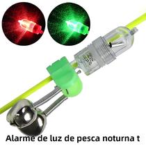 Vermelho Verde LED Sino De Pesca Luz Clipe De Alarme Duplo Sinos De Alarme Para Pesca Noturna
