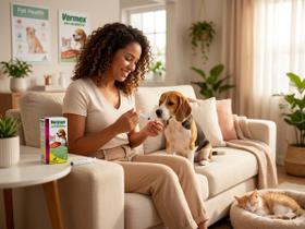 Vermex AntiHelmíntico 20ml Vermífugo Oral Para Cães e Gatos Sabor Morango