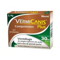 Vermicanis 2,4 Gr - Cartucho C/ 04 Comp - World pet