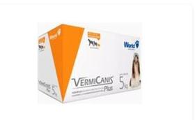 Vermicanis Para Cães 5 Kg - 400mg - 10 blisteres c/4 comp. palatáveis cada ( 40 Comprimidos )