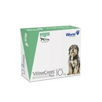 VermiCanis Plus Vermífugo Amplo Espectro Cães 10kg C/4 World