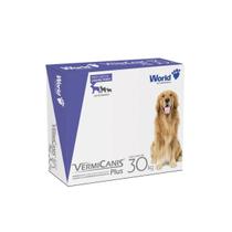 VermiCanis Plus Vermífugo Amplo Espectro Cães 30kg C/2 World