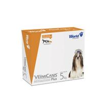VermiCanis Plus Vermífugo Amplo Espectro Cães 5kg C/4 World