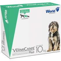 Vermicanis plus vermífugo cães 10 kg - 8 comprimidos - WORLD