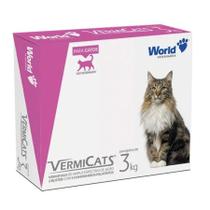 VERMICATS 600mg VERMIFUGO GATOS COMPRIMIDO PALATAVEL