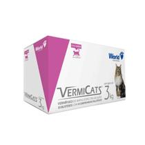 Vermicats Display Vermífugo Gatos 3Kg C/ 10 Cartuchos World Vermicats Display Vermífugo Gatos 3Kg C/ 10 Cartuchos World