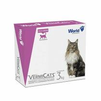 Vermicats plus 600mg gatos até 3kg - 04 comp