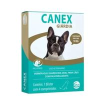 Vermifugo Antiparasitário Canex Premium Giardia Para Cachorro Cães 10kg 4 Comprimidos Ceva