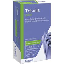 Vermífugo Biovet Totalis Mini para Cães - Embalagem com 2 Comprimidos Vermífugo Biovet Totalis Mini para Cães - Embalagem com 2 Comprimidos