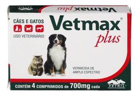 Vermifugo Cães E Gatos Vetmax Plus - 700mg