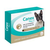 Vermífugo Canex Plus 3 Para Cães com 4 Comprimidos - CEVA