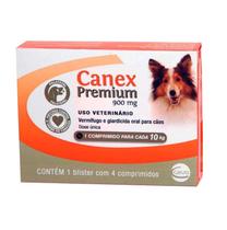 Vermifugo Canex Premium 900mg Com 4 Comprimidos 10kg Ceva