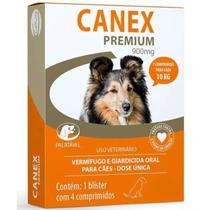 Vermifugo Canex Premium P/cães 900mg Até 10kg- 2 Comprimidos