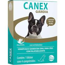Vermifugo Ceva Canex Giárdia para Cães - Embalagem com 4 Comprimidos