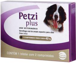 Vermífugo Ceva Petzi Plus 2,8 g para Cães - 2 Comprimidos
