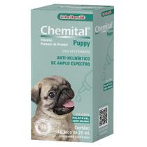 Vermífugo Chemital Puppy Chemitec Solução Oral 20ml Vermífugo Chemital Puppy Chemitec Solução Oral 20ml