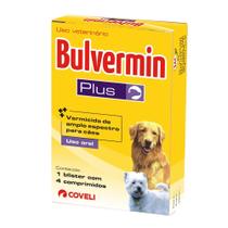 Vermífugo Coveli Bulvermim Plus 4 Comprimidos para Cães