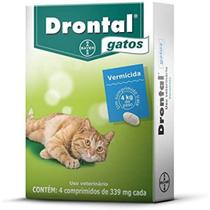 Vermífugo Drontal Gatos Até 4 Kg Com 4 Comprimidos - BAYER