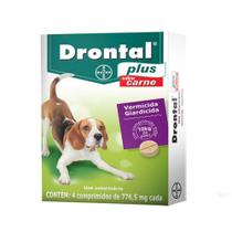 Vermifugo Drontal Plus Caes 10kg C/ 4 Comprimidos - BAYER