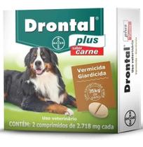 Vermifugo Drontal Plus Carne 35Kg 2 comprimidos