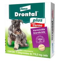 Vermífugo Drontal Plus Carne para Cães 10kg 2 Comprimidos