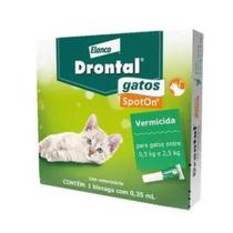 Vermífugo Drontal Spot On para Gatos 0,5kg a 2,5kg 1 bisnaga