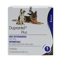 Vermífugo Duprat Duprantel Plus para Cães - 4 Comprimidos