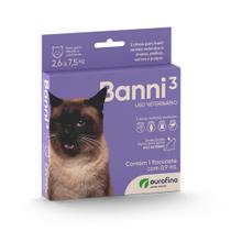 Vermífugo e Antipulgas Banni 3 para Gatos 0,9ml Ourofino