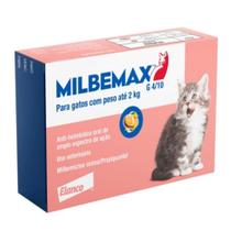 Vermifugo Elanco Milbemax FC para Gatos até 2 Kg - 2 Comprimidos