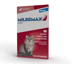 Vermifugo Elanco Milbemax G Gatos Ate 2kg 2 Comprimidos